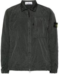 Stone Island - Compass-Patch Shirt Jacket - Lyst
