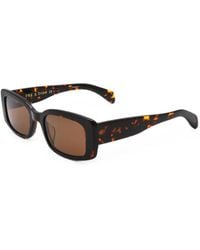 Rag & Bone - Tortoiseshell-Effect Rectangle-Frame Sunglasses - Lyst