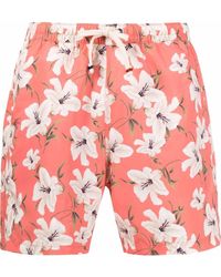 Altea - Floral-print Swim Shorts - Lyst