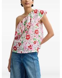 Essentiel Antwerp - Jiland Ruffle-Detail One-Shoulder Top - Lyst