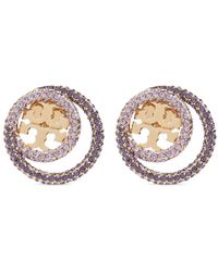Tory Burch - ロゴプレート ピアス - Lyst