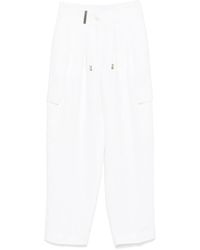 Peserico - Pantaloni Con Motivo A Spina Di Pesce - Lyst