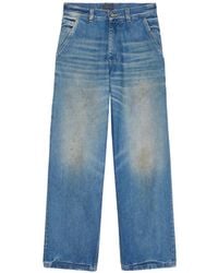 Haikure - Faded-Effect Wide-Leg Jeans - Lyst