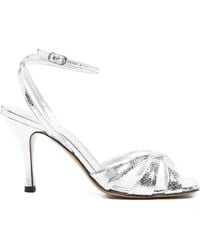 Guglielmo Rotta - Abelie Twisted Leather Sandals - Lyst