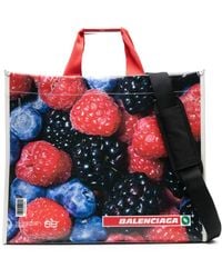 Balenciaga - Multicolour Bread Print Tote Bag - Men's - Fabric/calf Leather - Lyst