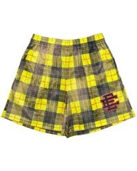 Eric Emanuel - Plaid-Pattern Shorts - Lyst