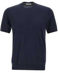 Paolo Pecora - Silk-Blend T-Shirt - Lyst