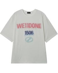 we11done - T-Shirt Imprimé - Lyst