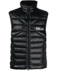 RLX Ralph Lauren Padded Gilet in Black for Men Lyst UK