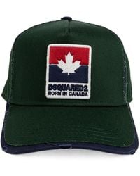 DSquared² - Logo-Patch Distressed Baseball Cap - Lyst