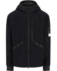 Stone Island - Hooded Zip-Up Jacket - Lyst