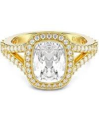 Swarovski - Una Angelic Crystal-Embellished Halo Ring - Lyst