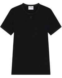 Courreges - Crew Neck Embroidered Logo Polo - Lyst