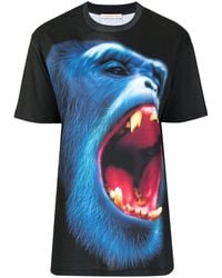 Christopher Kane - T-Shirt mit Affen-Print - Lyst