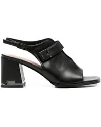Linda Baumann - Buckle-Detail Slingback Sandals - Lyst