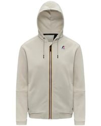 K-Way - Prosper Logo-Print Zip-Up Hoodie - Lyst