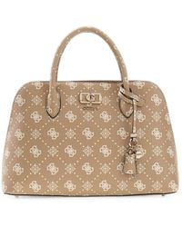 Guess - Emelie Logo-Print Tote Bag - Lyst