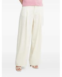 BOSS - Pleated Wide-Leg Jeans - Lyst