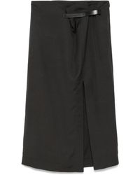 JW Anderson - Logo-Strap Midi Skirt - Lyst