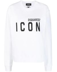 DSquared² - Sudadera Con Logo Estampado - Lyst