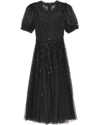 Needle & Thread - Vestido con aplique de lentejuelas - Lyst