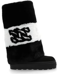 Casadei - Logo-Embroidered Boots - Lyst