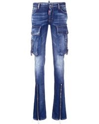 DSquared² - Cargo Flared Jeans - Lyst