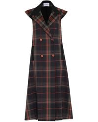 Olympiah - Plaid Double-Breasted Coat - Lyst