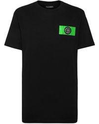 Philipp Plein - Ss Logo-patch Cotton T-shirt - Lyst