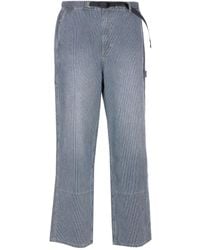 Gramicci - Striped-Pattern Belted-Waist Trousers - Lyst