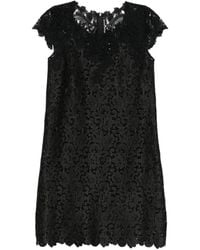 Ermanno Scervino - Floral-Lace Scalloped-Edge Mini Dress - Lyst