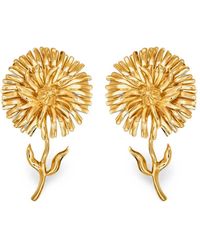 Oscar de la Renta - Daisy Clip-On Earrings - Lyst
