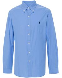 Polo Ralph Lauren - Polo Pony-Embroidered Poplin Shirt - Lyst