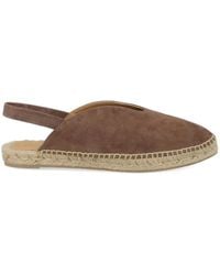 Castañer - Slingback Flat Suede Espadrilles - Lyst