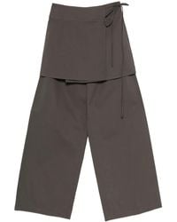 ELEH - Wrap-Effect Layered Trousers - Lyst