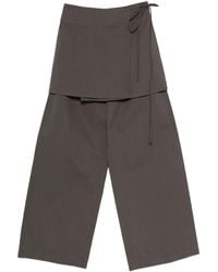 ELEH - Gewickelte Hose im Layering-Look - Lyst