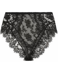 Dolce & Gabbana - High-Waisted Lace Briefs - Lyst