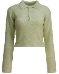 AURALEE - Polo con efecto cepillado - Lyst