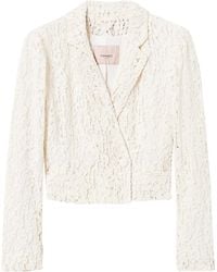 Twinset - Lace-Panel Blazer - Lyst