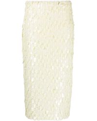 P.A.R.O.S.H. - Pailette-embellished Midi Skirt - Lyst
