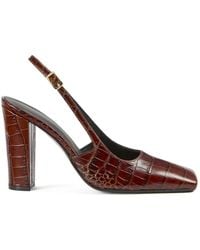 Liviana Conti - Laisa Leather Slingback Pumps - Lyst