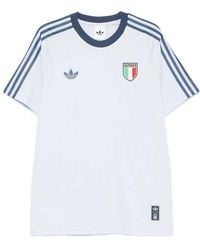 adidas - X Italia Stripe-Detail T-Shirt - Lyst