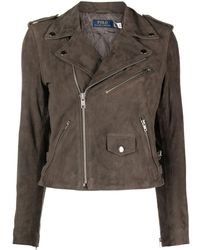 Polo Ralph Lauren - Asymmetric Zip-fastening Biker Jacket - Lyst