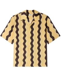 Sandro - Printed Linen Shirt - Lyst