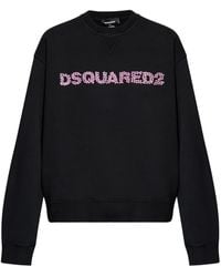 DSquared² - Logo-Embroidered Sweatshirt - Lyst