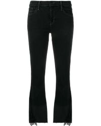 J Brand Selena Cropped Jeans - Zwart