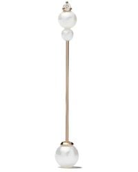 Mizuki - 14Kt Sea Of Beauty Kanzanshi Pearl Diamond Single Earrings - Lyst