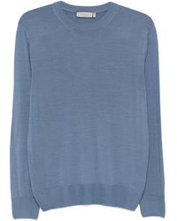 Canali - Round-Neck Wool T-Shirt - Lyst