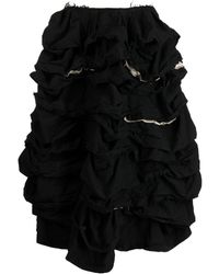 Comme des Garçons - Ruffled-detail Asymmetric Skirt - Lyst