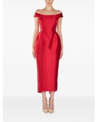 ARAFTU - Off-Shoulder Midi Dress - Lyst